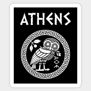 Athens Athenian Owl Symbol of Goddess Athena Sticker